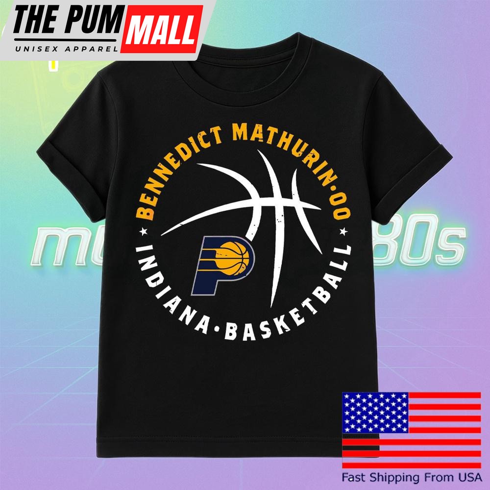 Bennedict Mathurin Indiana Pacers Basketball Player Ball T Shirt