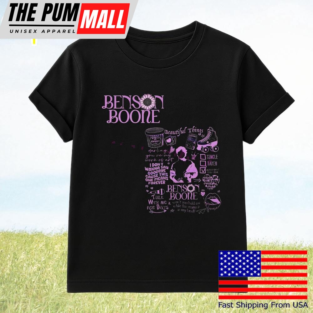 Benson Boone Quote Moonbeam Tour Merch T-Shirt