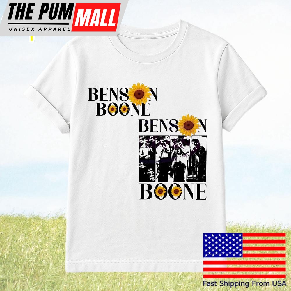 Benson Boone Sunflower Vintage Tour Concert T-Shirt