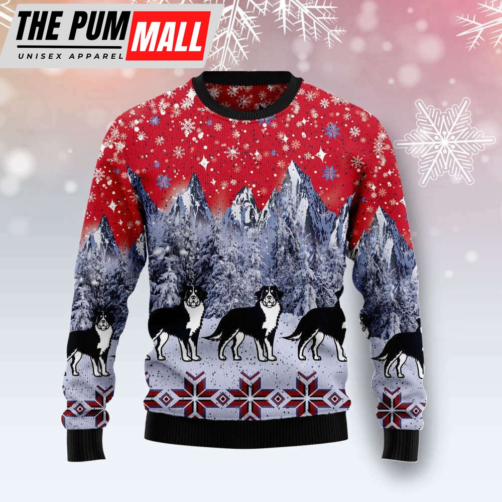 Bernese Mountain Dog Snow Ugly Christmas Sweater – Gift For Christmass Day