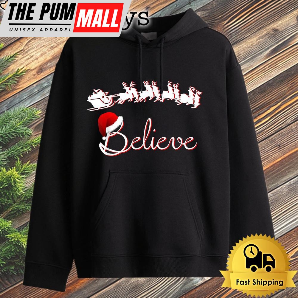 Best Santa Christmas Believe In Santa Hoodie