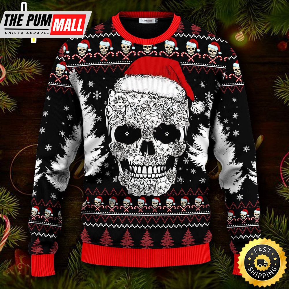 Best Skull Christmas Pattern Skull Ugly Christmas Skull Sweater Christmas