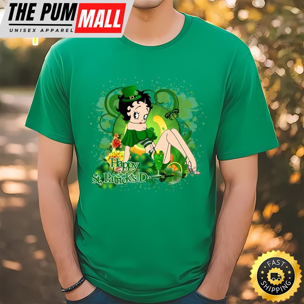 Betty Boop Character Saint Patricks Day Shirt