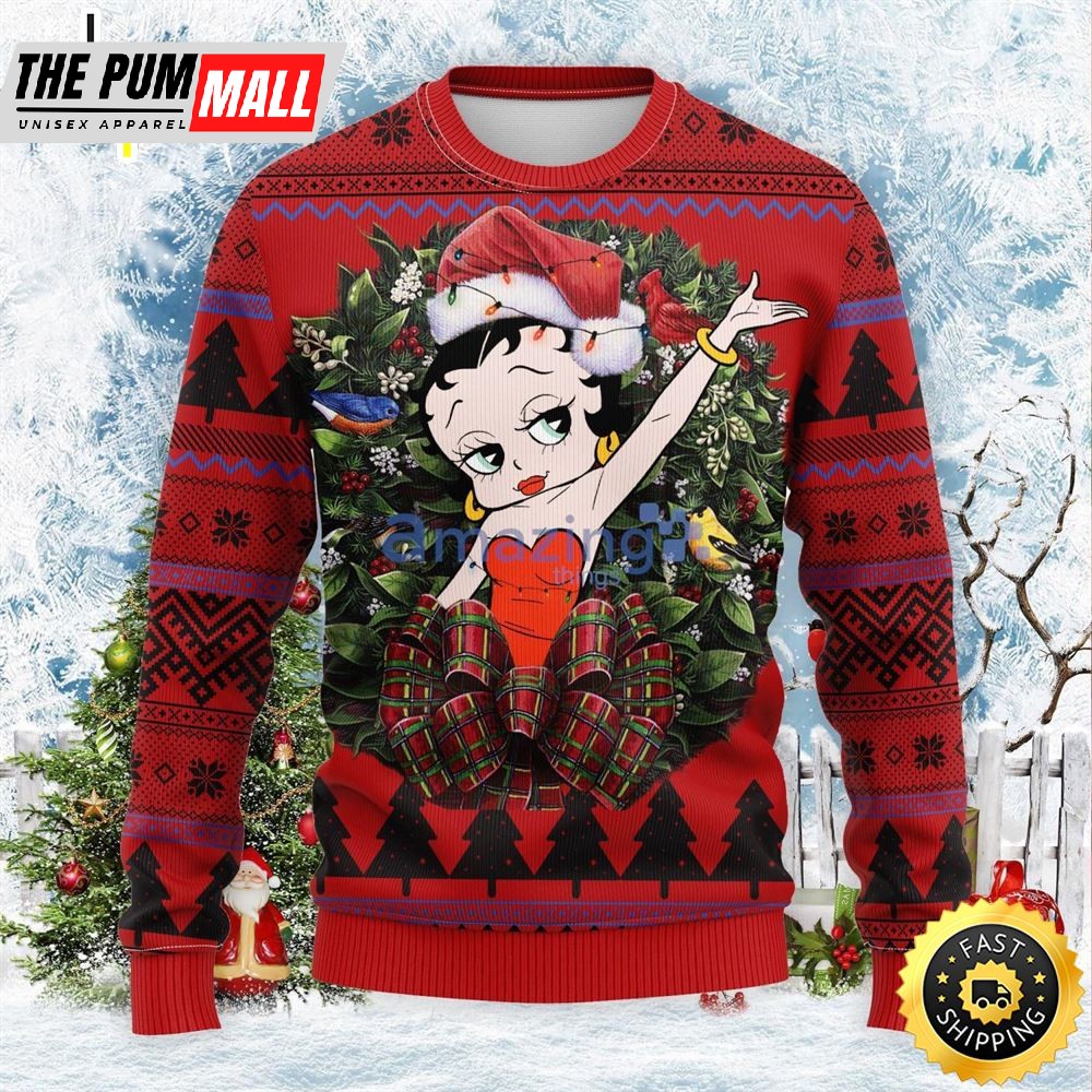 Betty Boop Noel Mc Thanksgiving Gift Cute Christmas Gift Ugly Christmas Sweater