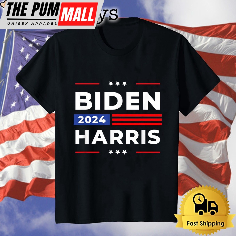 Biden Harris 2024 President American Flag Joe Biden Kamala Unisex T-Shirt