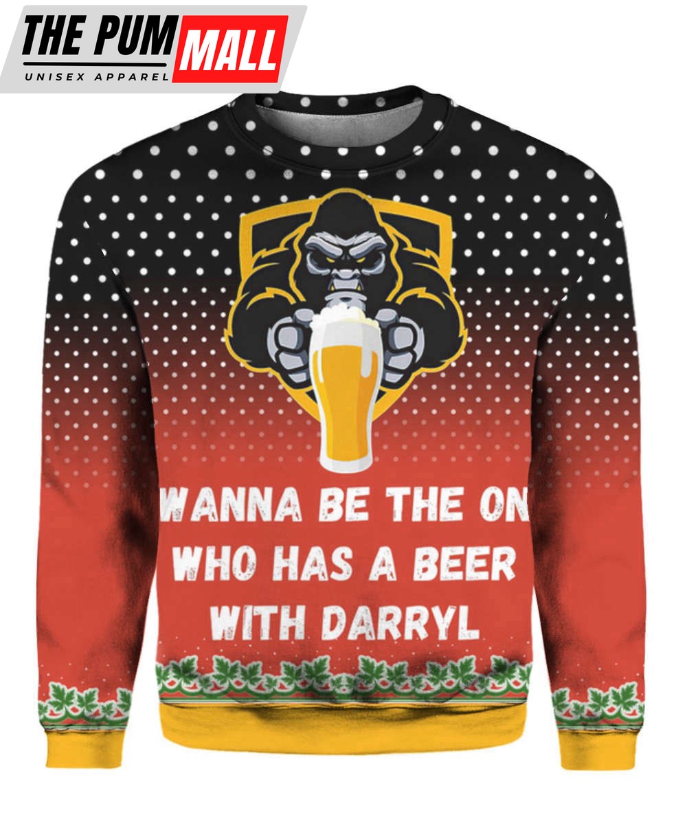 bigfoot-3d-ugly-christmas-sweater-hoodie-be-the-one-to-share-a-beer-with-darry-moghq7k3 Bigfoot 3D Ugly Christmas Sweater Hoodie – Be the One to Share a Beer with Darryl!- Gift for Christmas