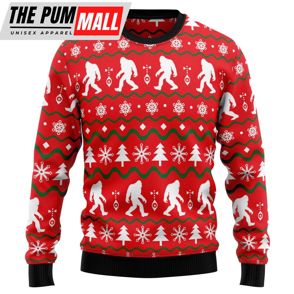 Bigfoot Christmas sweater- Gift for Christmas