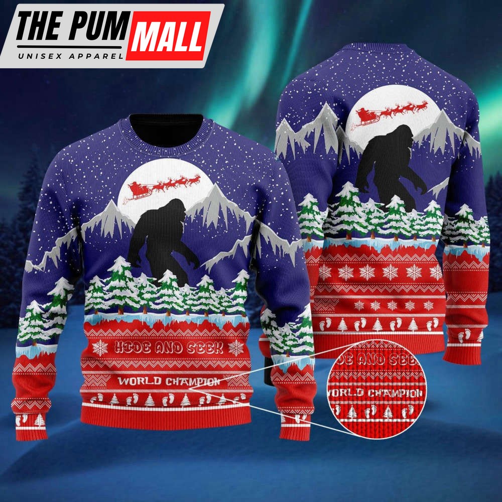 Bigfoot Merry Christmas Ugly Sweater – Gift For Chrismas