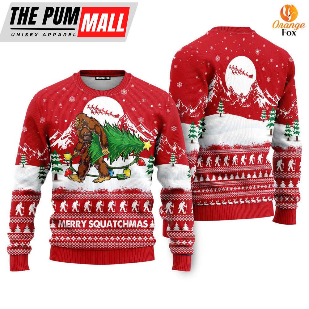Bigfoot Mery Squatchmas Ugly Christmas Sweater For – Gift For Christmas UH1407