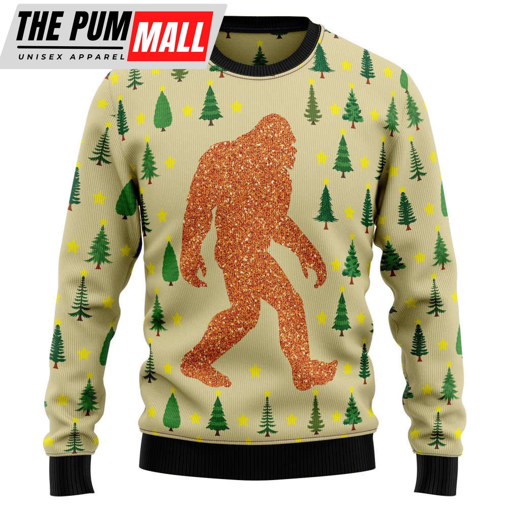 Bigfoot Sasquatch Ugly Christmas Sweater- Gift for Christmas Gift For Christmas
