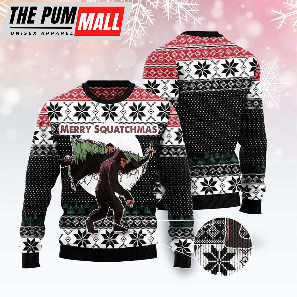 bigfoot-squatchmas-ugly-sweater-cozy-knit-wool-sweater-for-festive-gift-for-ch-w8memnoc Bigfoot Squatchmas Ugly Sweater – Cozy Knit Wool Sweater for Festive Gift for Christmas