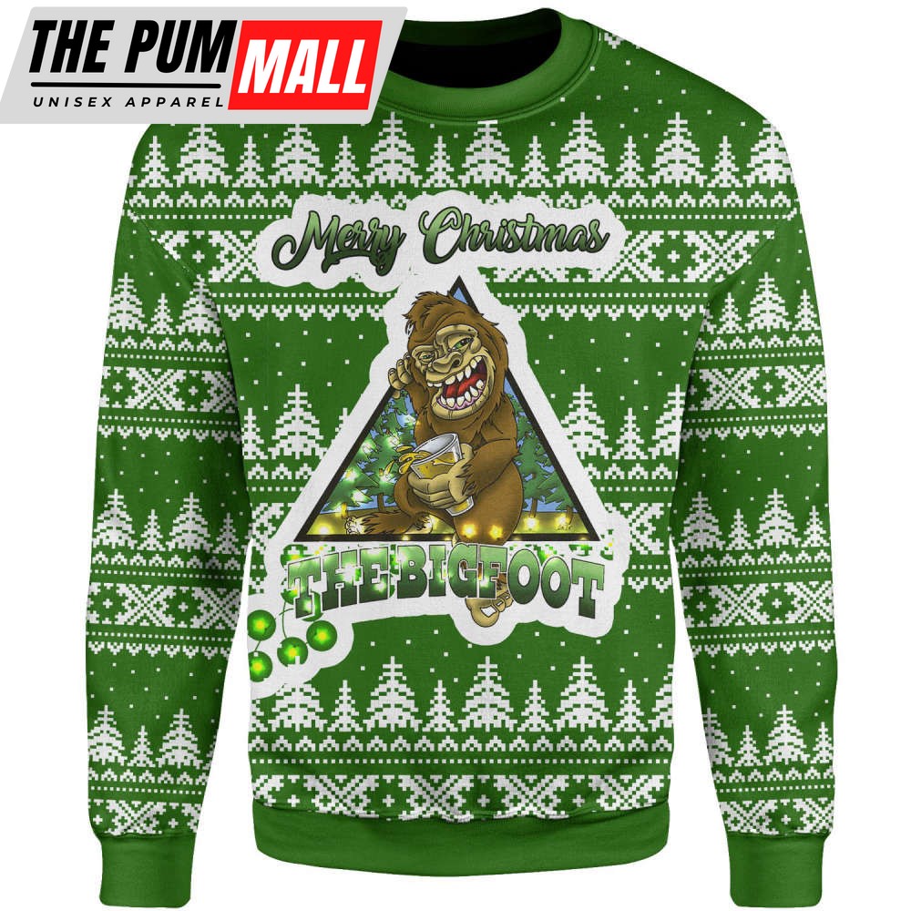 Bigfoot Ugly Christmas Sweater, Christmas Gift For Men And Women