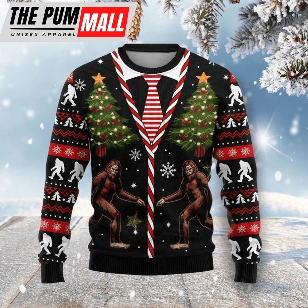 Bigfoot Ugly Christmas Sweater for Men & Women – Festive Gift For Chrismas