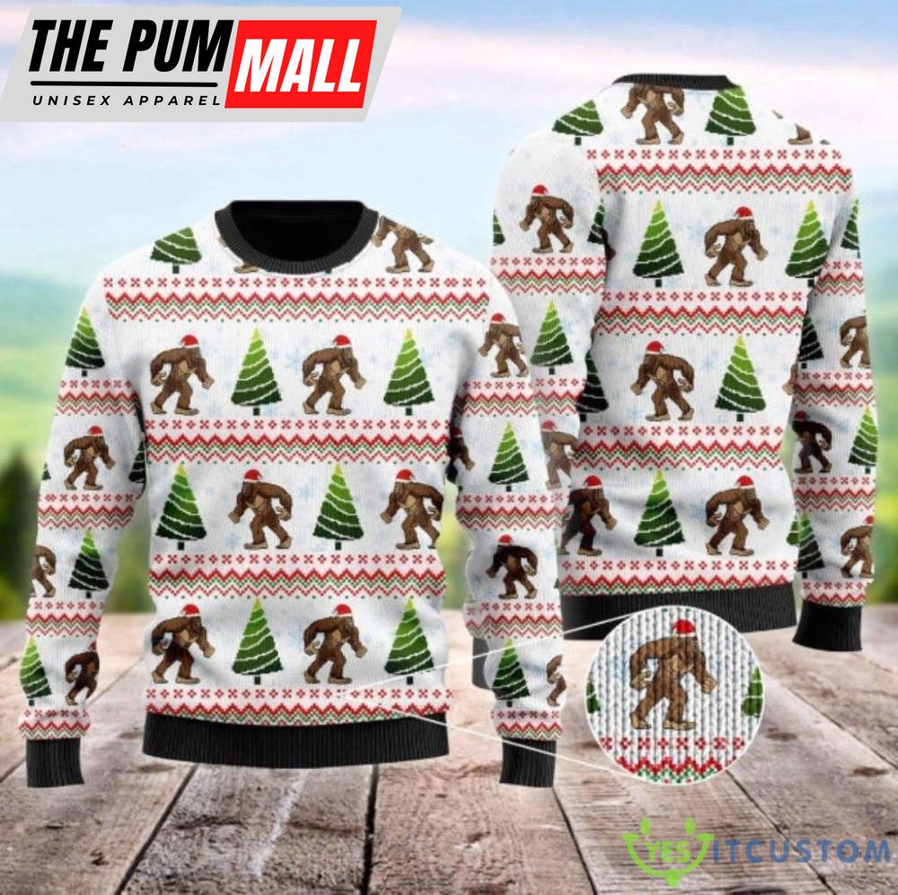 Bigfoot Ugly Christmas Sweater- Gift for Christmas