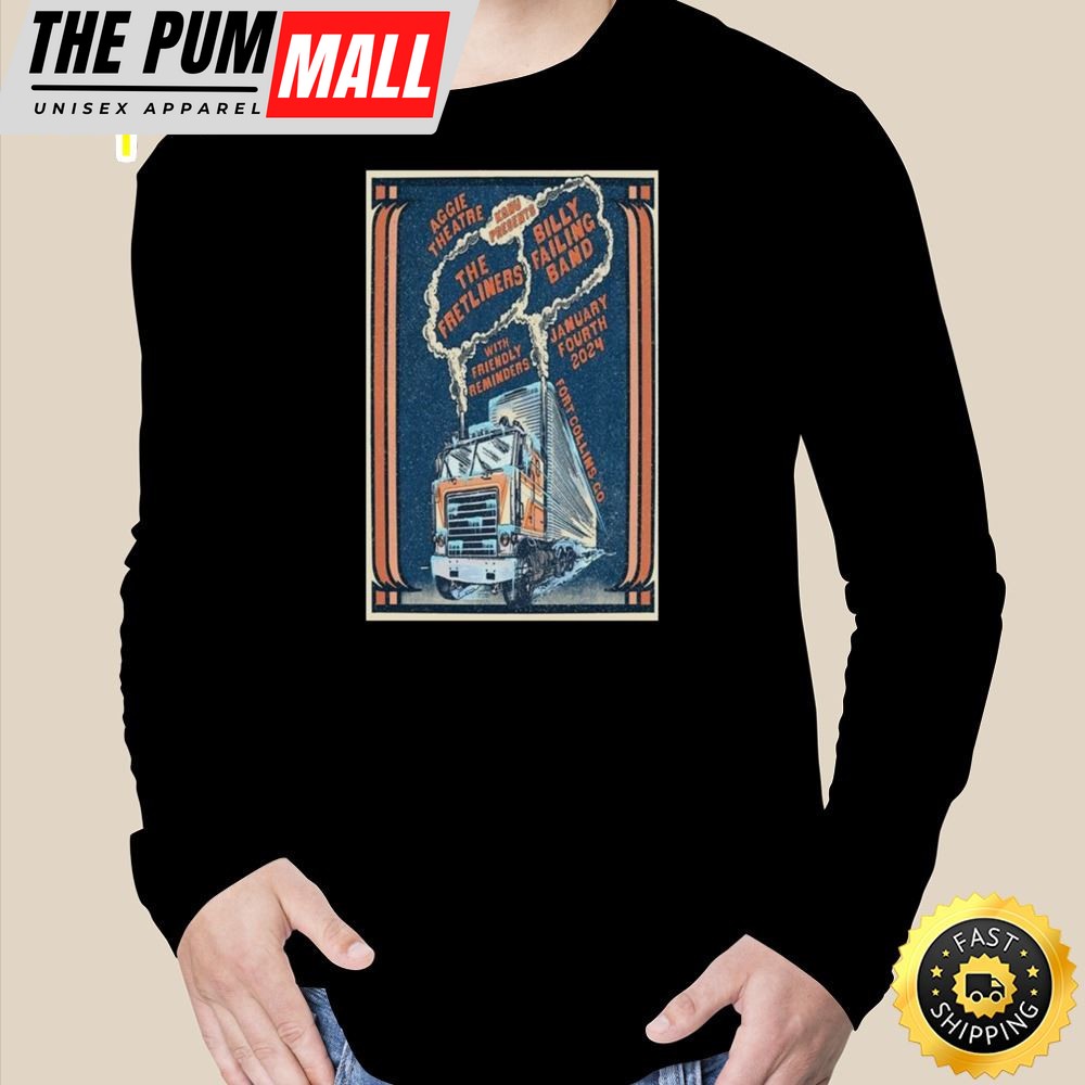 Billy Failing January 4 2025 Fort Collins, Colorado Tour T-Shirt