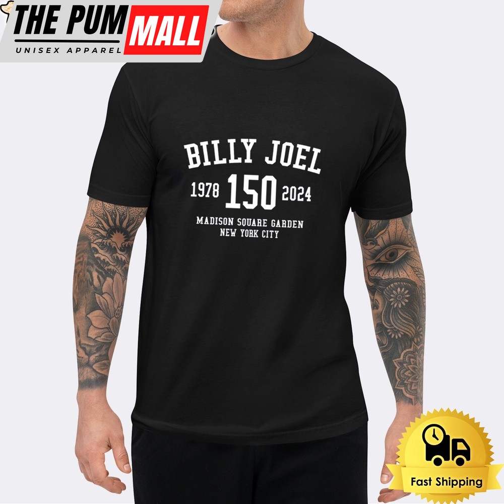 Billy Joel 150 MSG Athletic T Shirt