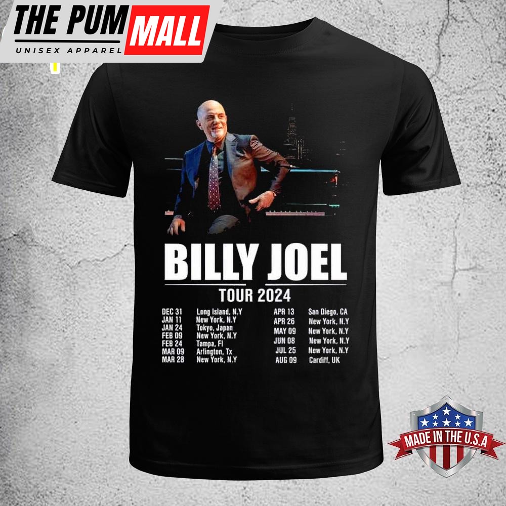 Billy Joel In Concert Music Tour 2024 Unisex T-Shirt