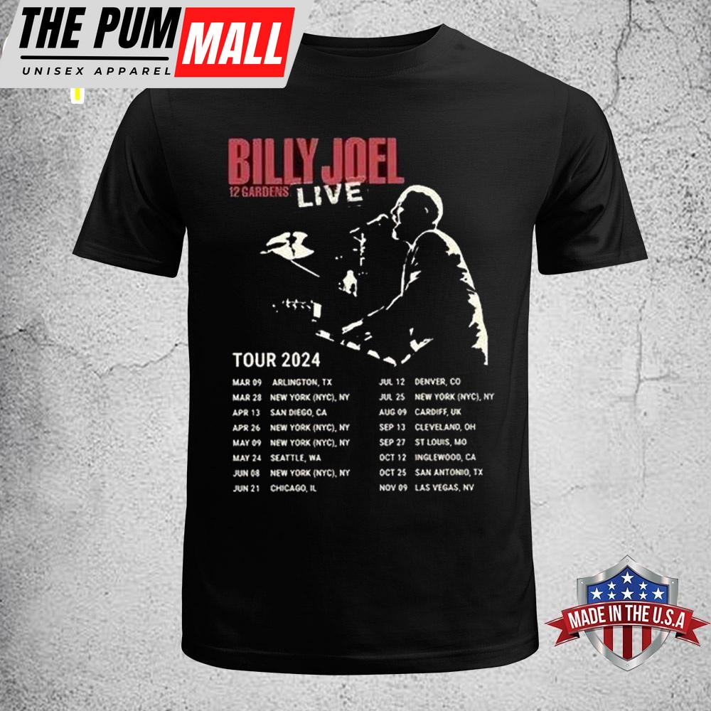 Billy Joel In Concert Music Tour Unisex T-Shirt