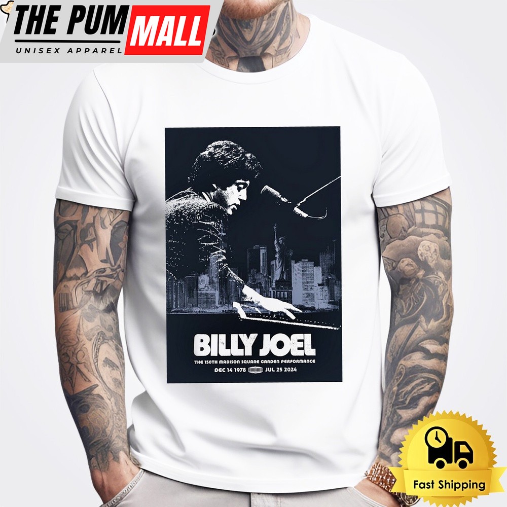 Billy Joel July 25 2024 Madison Square Garden In New York NY T Shirt