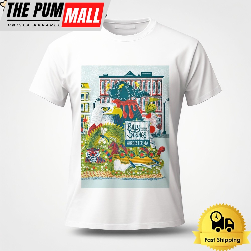 Billy Strings Tour In Worcester MA On July 31 2024 Unisex T-Shirt