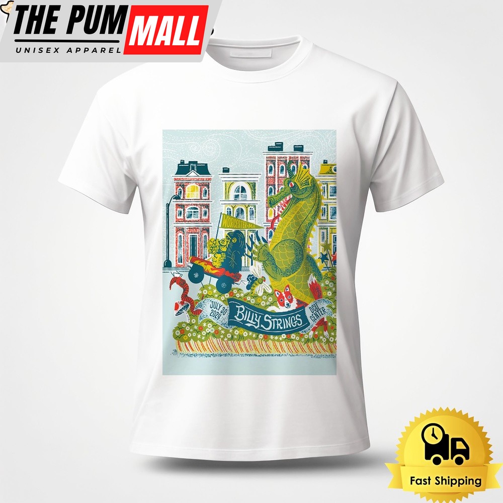 Billy Strings Tour On July 30 2024 DCU Center In Worcester MA Unisex T-Shirt