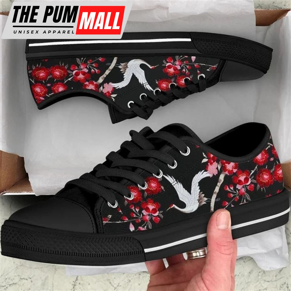Bird Cherry Blossom Low Top Shoes – Low Top Shoes Mens, Women