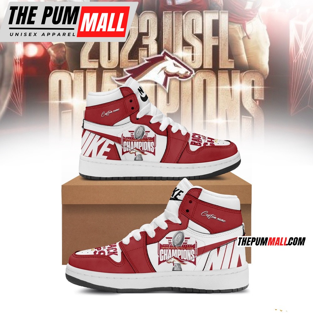 Birmingham Stallions 2024 USFL Champions Air Jd 1 Hightop Shoes