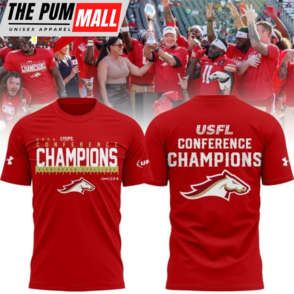Birmingham Stallions 2025 Usfl Conference Champions 3D T-Shirt