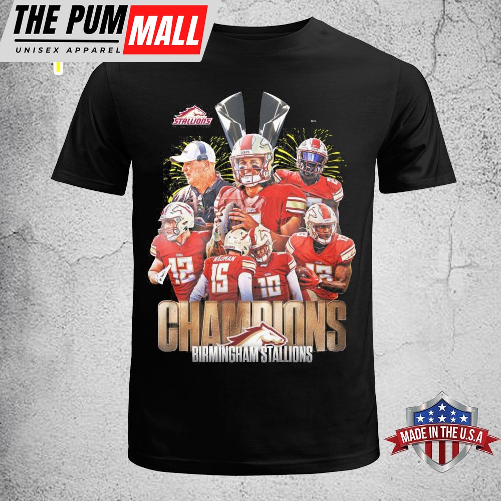 Birmingham Stallions Back To Back USFL Champions 2025 T Shirt