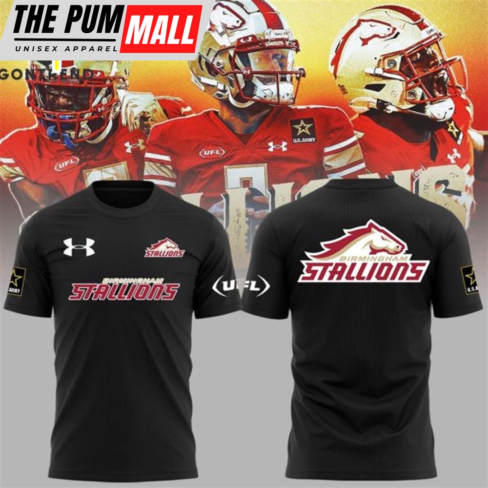 Birmingham Stallions UFL Special Design 3D T-Shirt