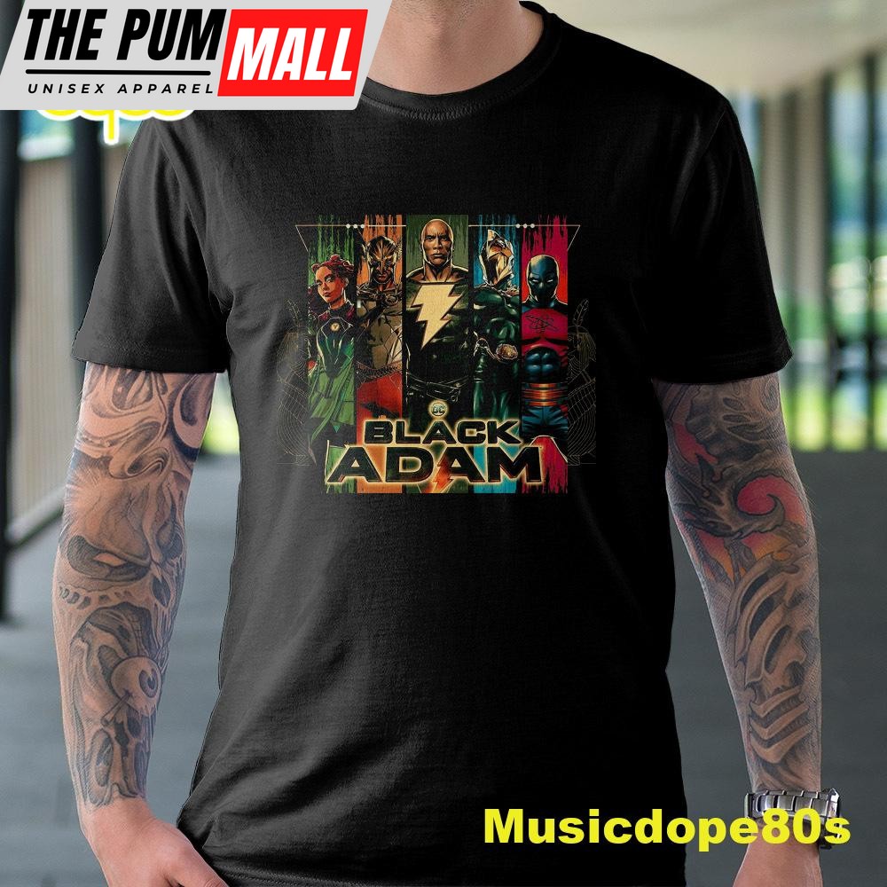 Black Adam Dc Movie The Rock Dwayne Johnson New Original 2025 Unisex Tshirt
