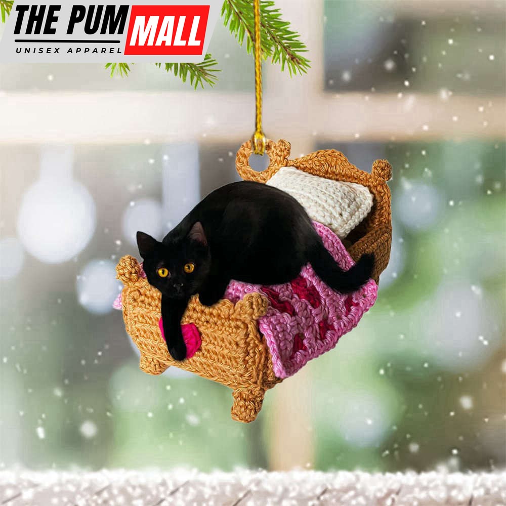 Black Cat Christmas Ornament 2023 Black Cat Ornaments For Christmas Tree Limited Edition