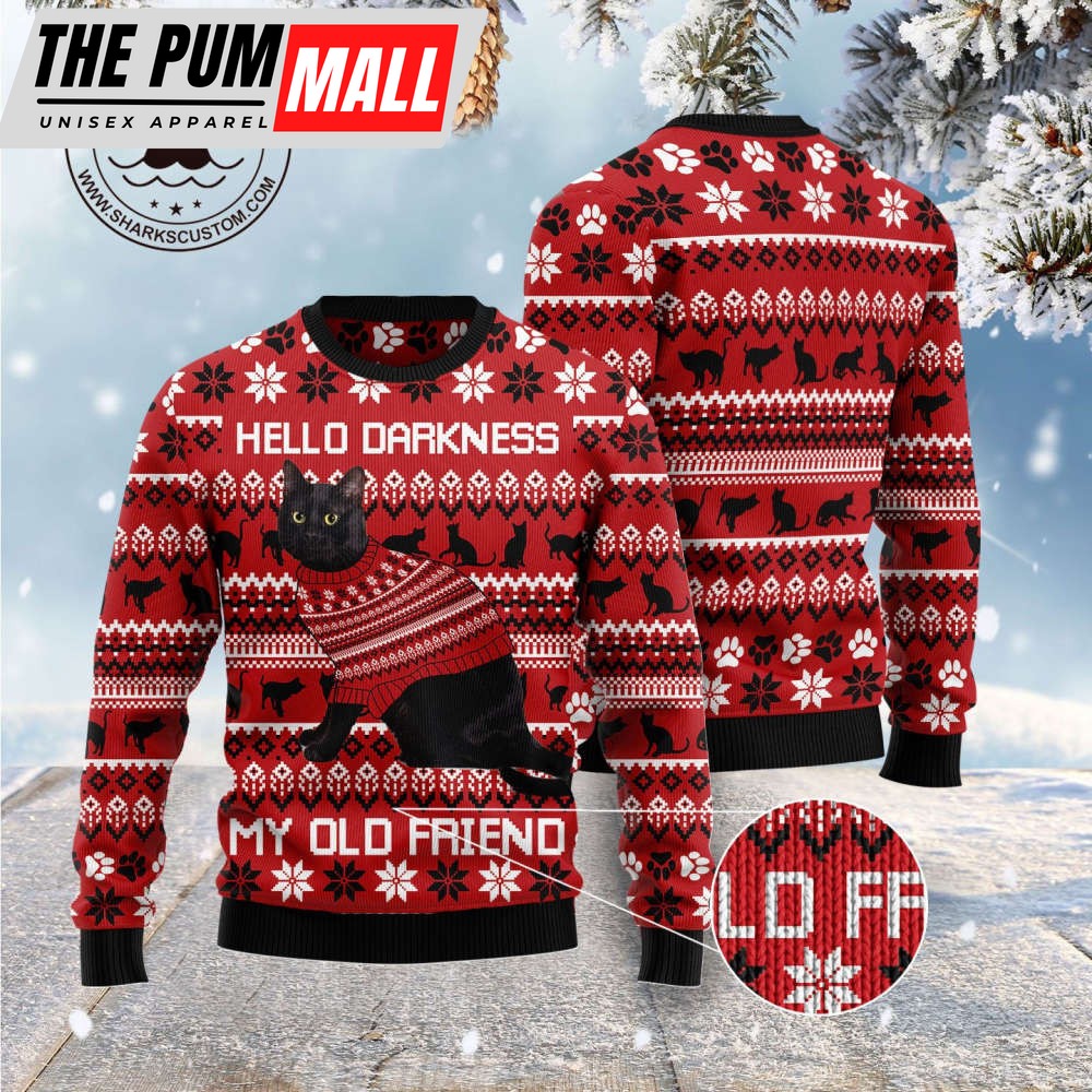 black-cat-hello-darkness-my-old-friend-ugly-christmas-sweater-for-christmas-gift-pf1d187w Black Cat Hello Darkness My Old Friend Ugly Christmas Sweater For Christmas Gift