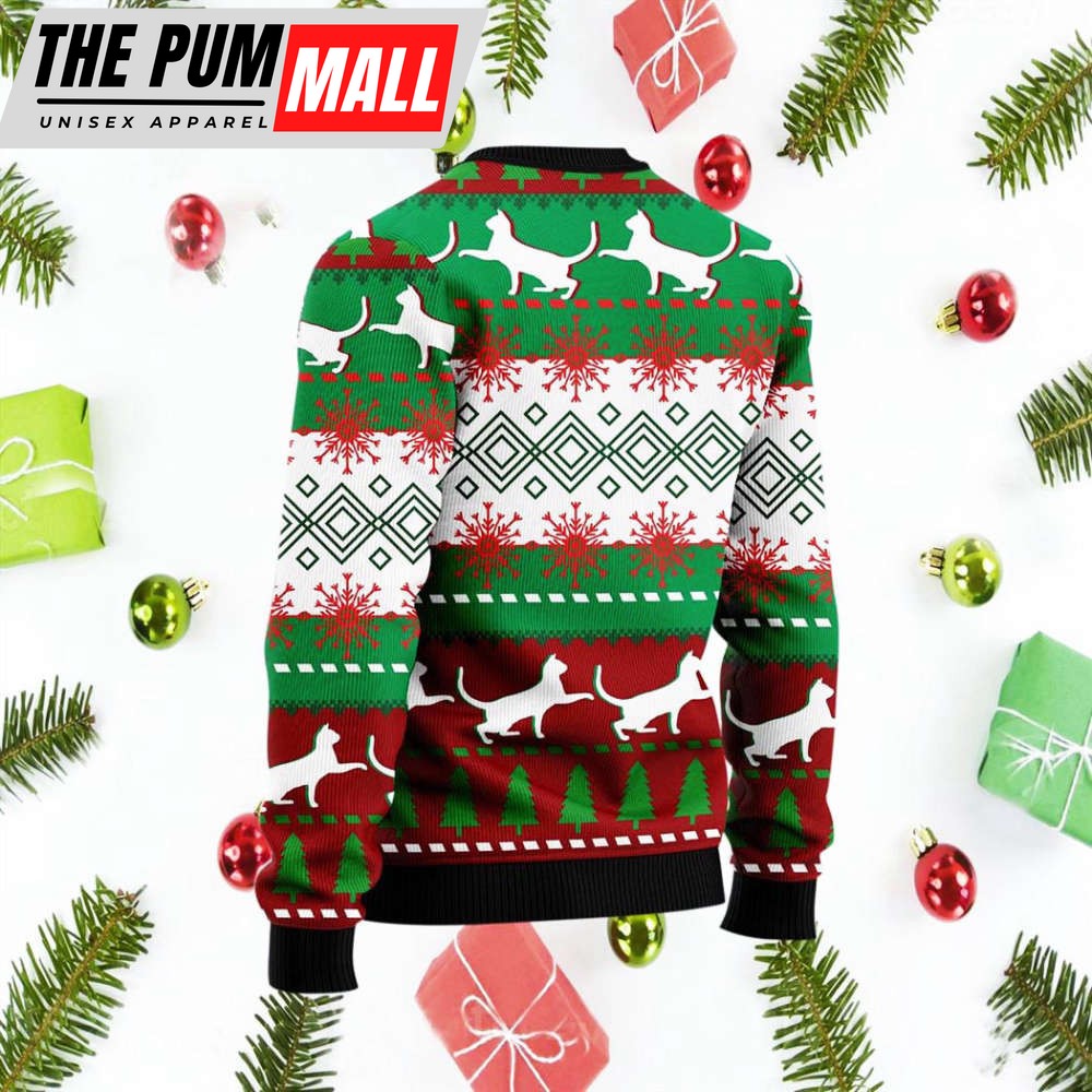 black-cat-light-ugly-christmas-sweater-knit-wool-sweater-bwyjmhzr Black Cat Light Ugly Christmas Sweater Knit Wool Sweater