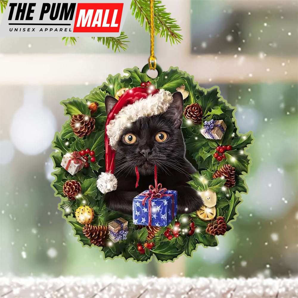 Black Cat Ornament Christmas Tree Hanging Ornaments Gift For Cat Lovers Limited Edition