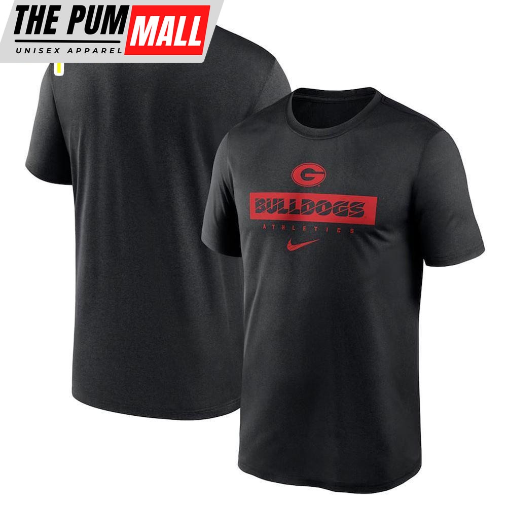 Black Georgia Bulldogs 2025 Sideline Legend Performance New Shirt