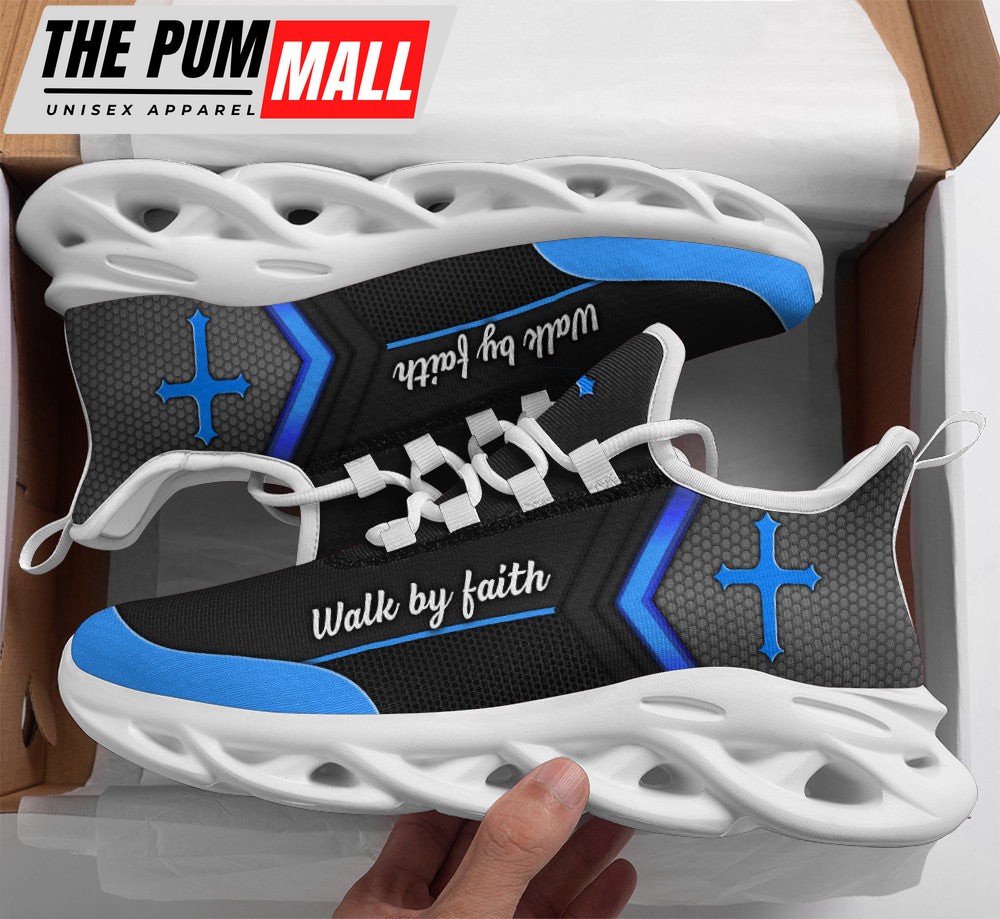 Black Jesus Walk By Faith Running Sneakers 3 Max Soul Shoes For Men And Women