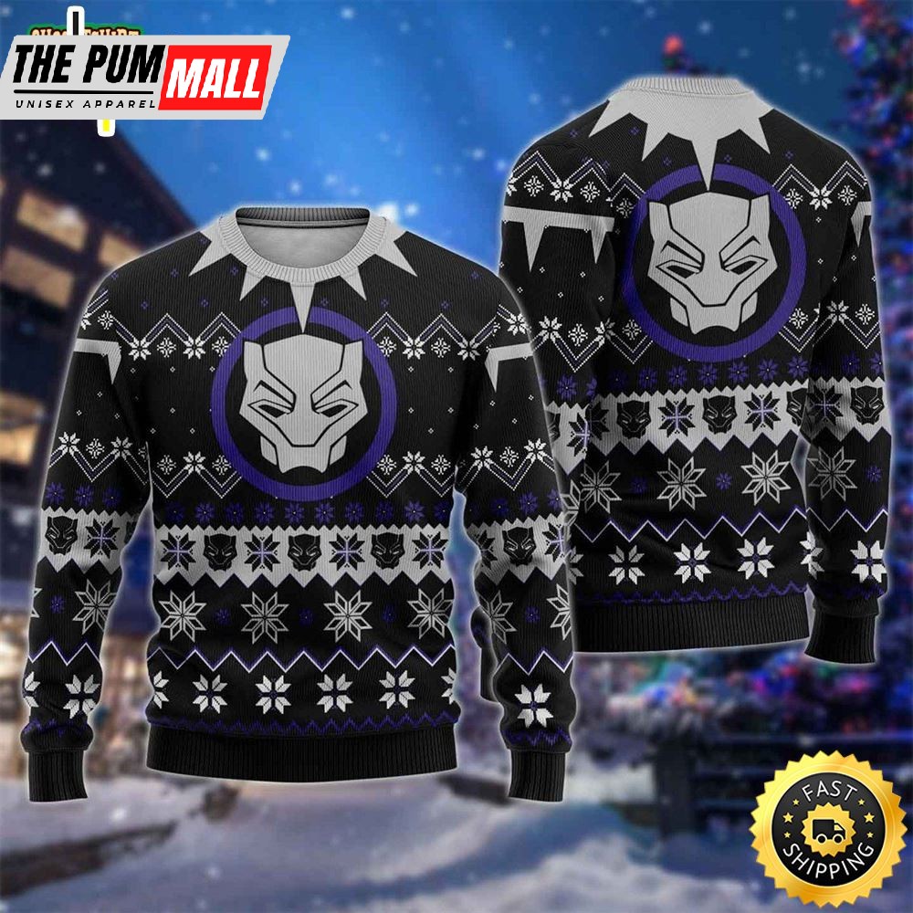 Black Panther Marvel Ugly Christmas Sweater
