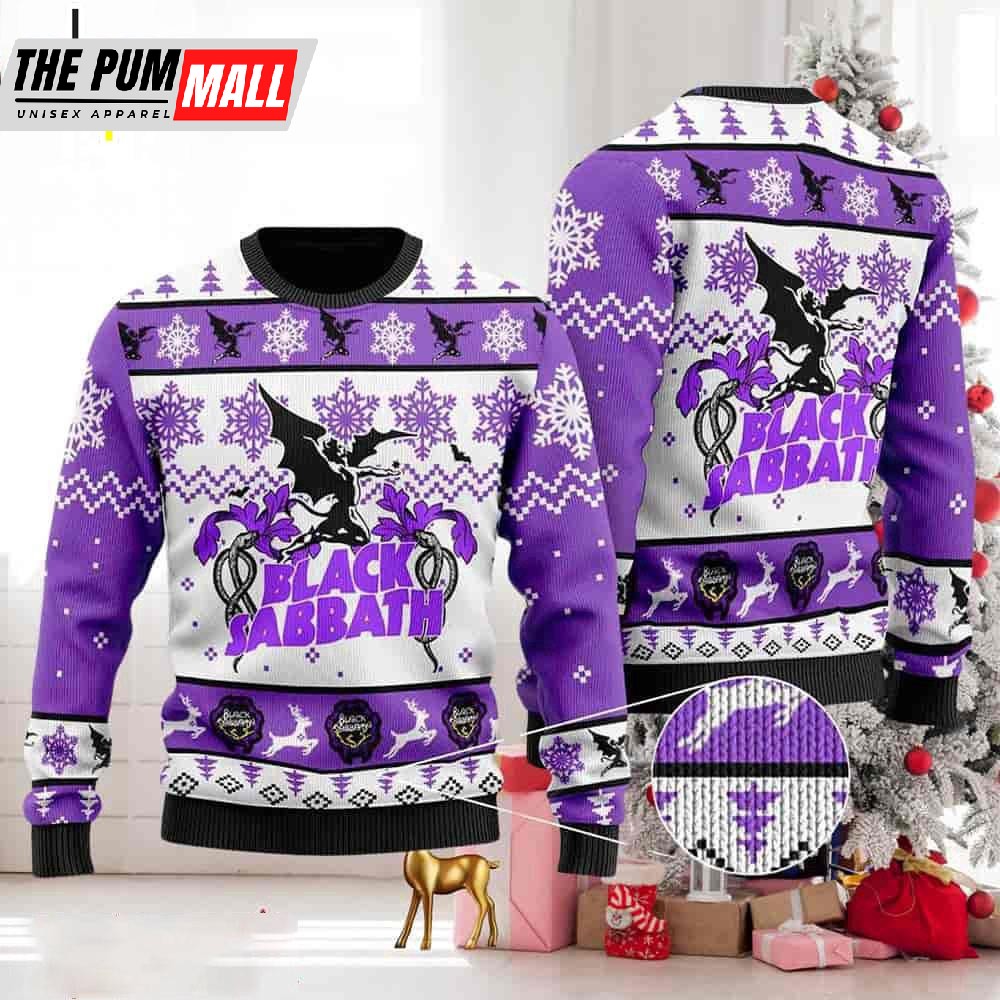 Black Sabbath Snow Ugly Christmas Sweater
