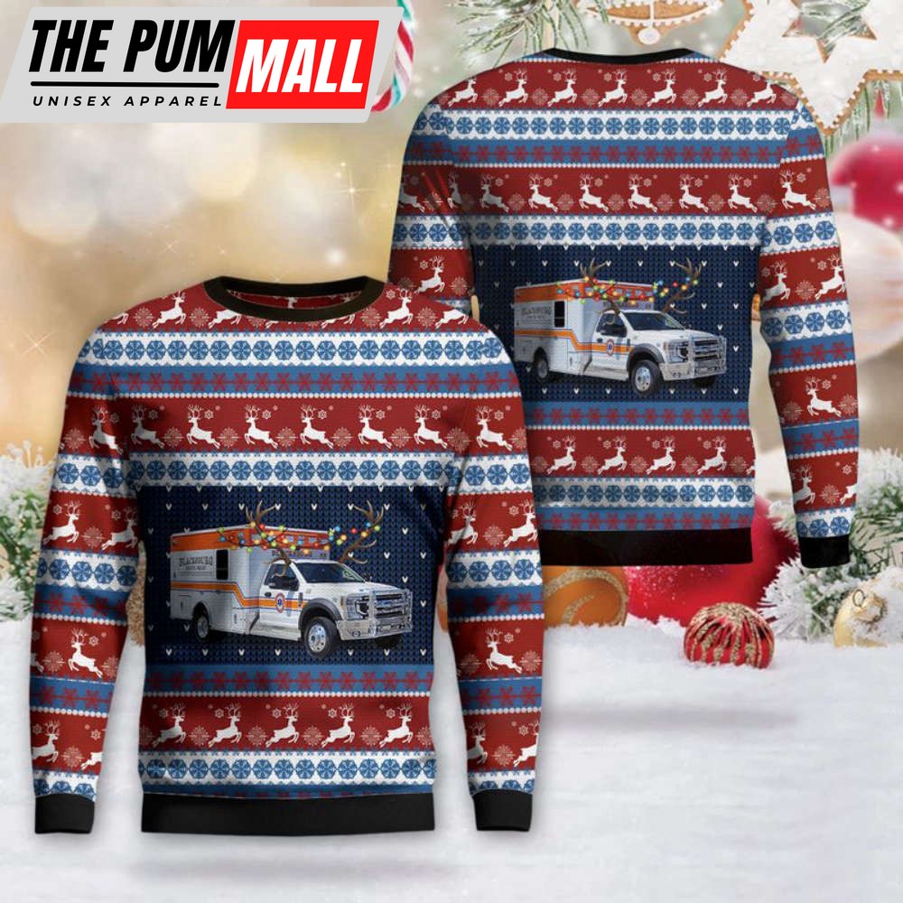 Blacksburg, Virginia, Blacksburg Volunteer Rescue Squad Christmas Sweater – Gift For Christmas Day