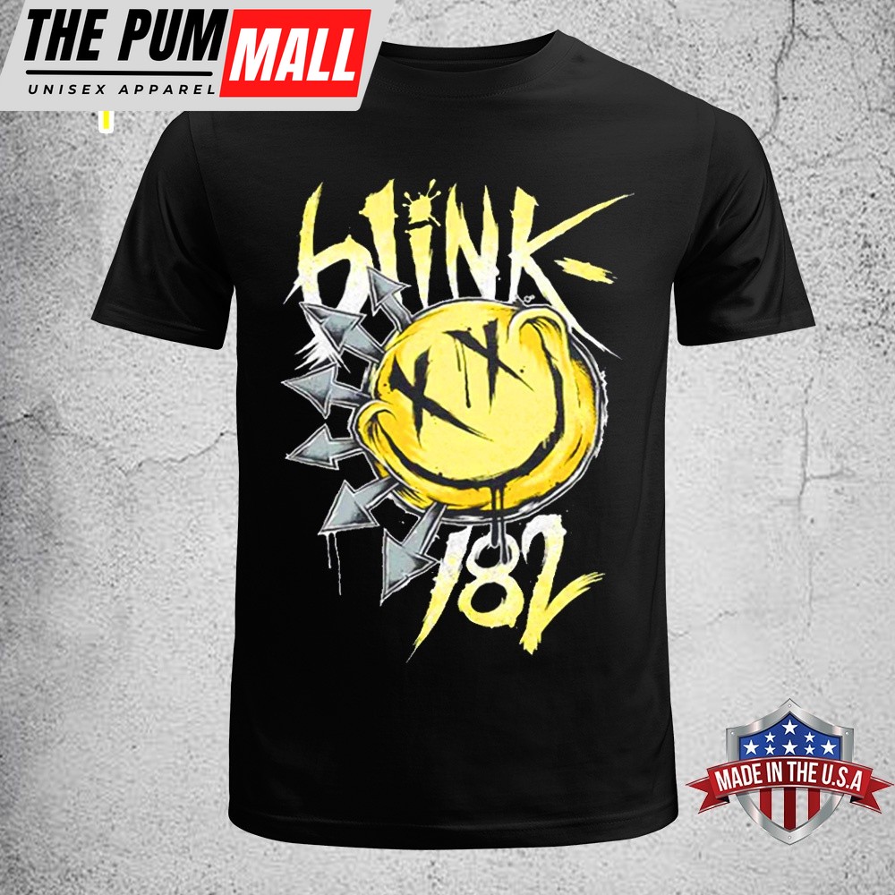 Blink-182 Band World Tour 2025 Smile Music Unisex T-Shirt