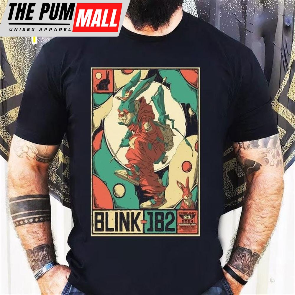 Blink-182 Brisbane, Brisbane Entertainment Centre 21 Feb 2025 Poster T-Shirt