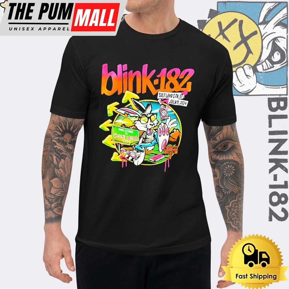 Blink 182 Delta Center Salt Lake City UT July 2024 Unisex T-Shirt