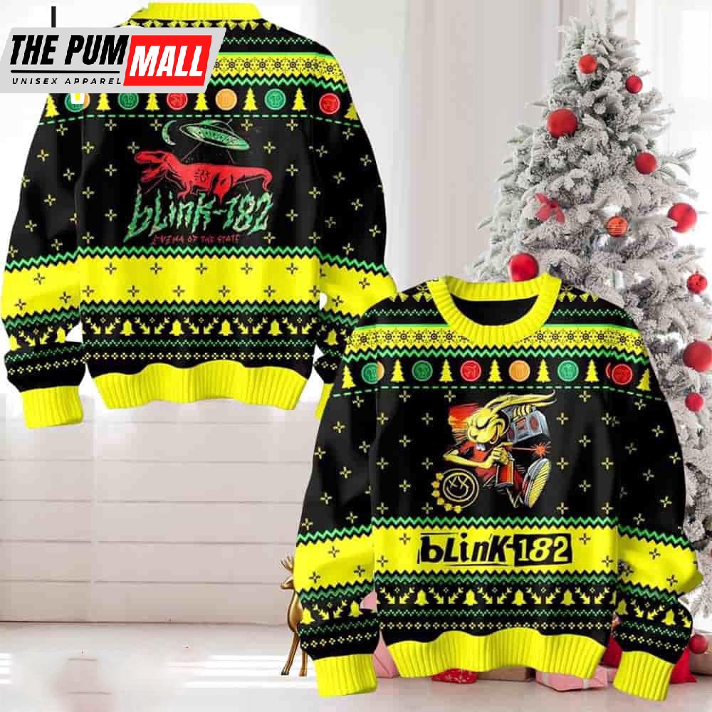 Blink-182 Emena Of The State Ugly Christmas Sweater