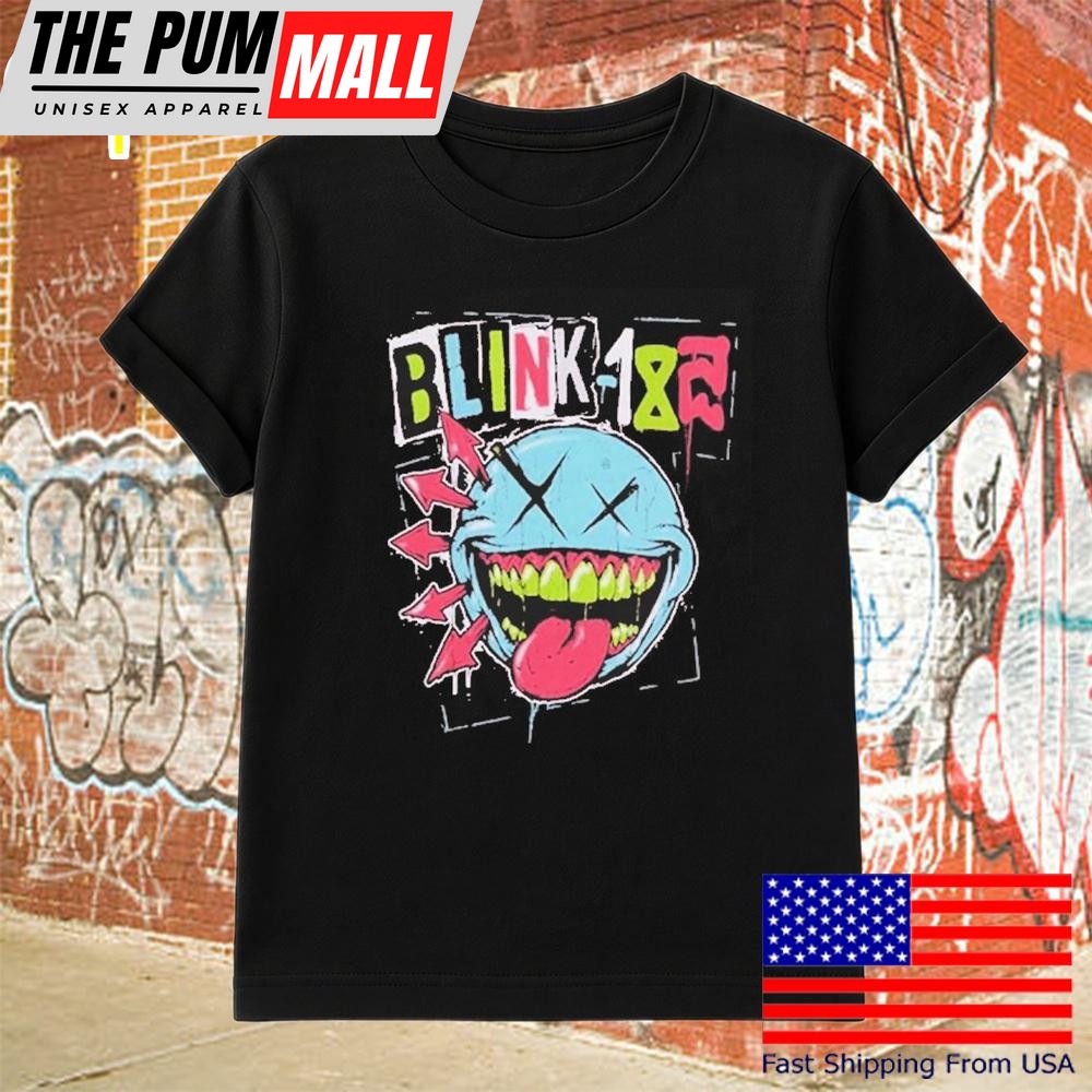 Blink-182 Green Teeth Smile Logo T-Shirt