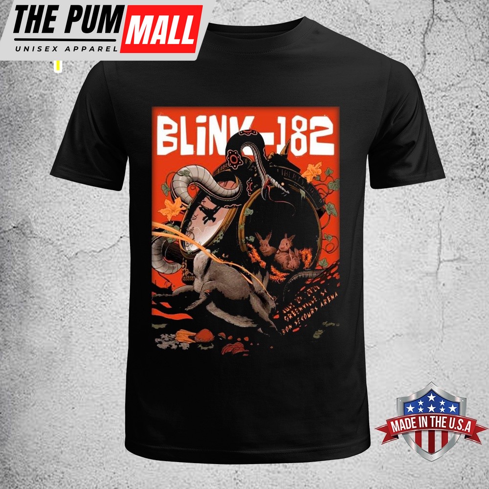 Blink-182 July 2025 Bon Secours Arena Greenville, SC Poster Unisex T-Shirt
