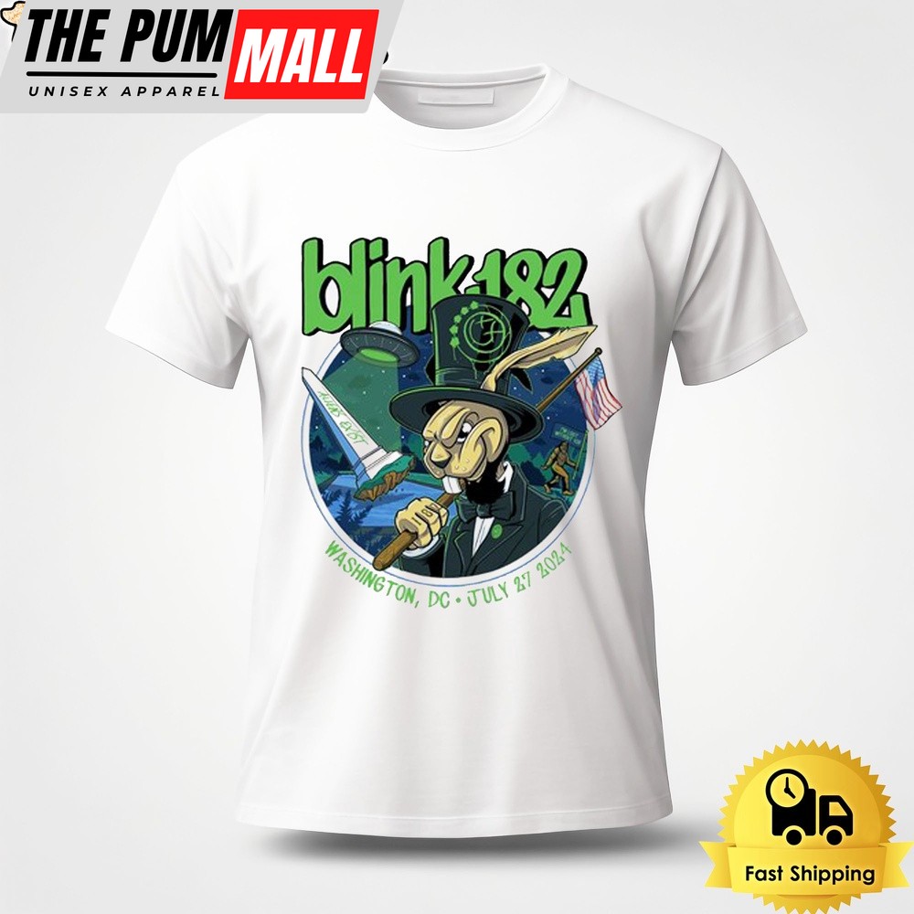Blink 182 Live At Washington DC On July 27 2024 Unisex T-Shirt