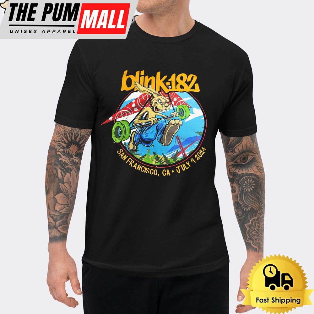 Blink 182 Merch Live At The Chase Center In San Francisco CA On July 2024 Unisex T-Shirt
