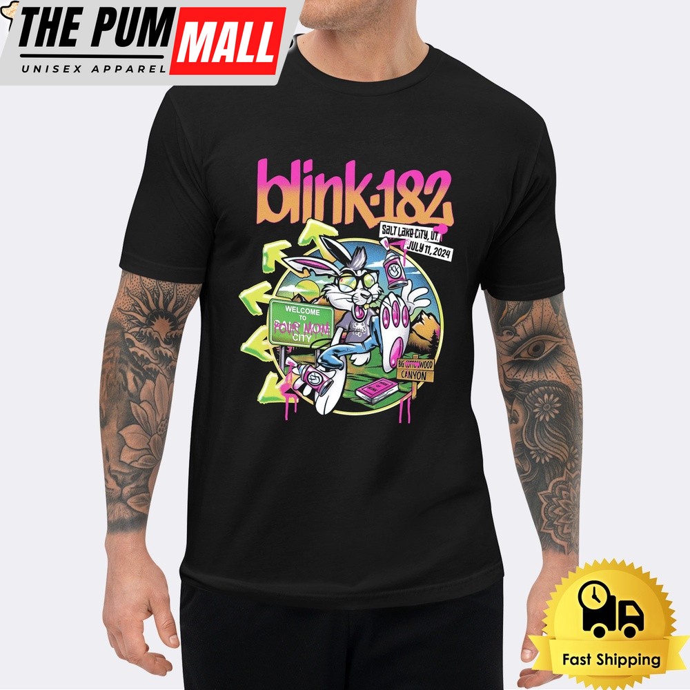 Blink 182 One More Time Tickets At The Delta Center In Salt Lake City 2024 Unisex T-shirt