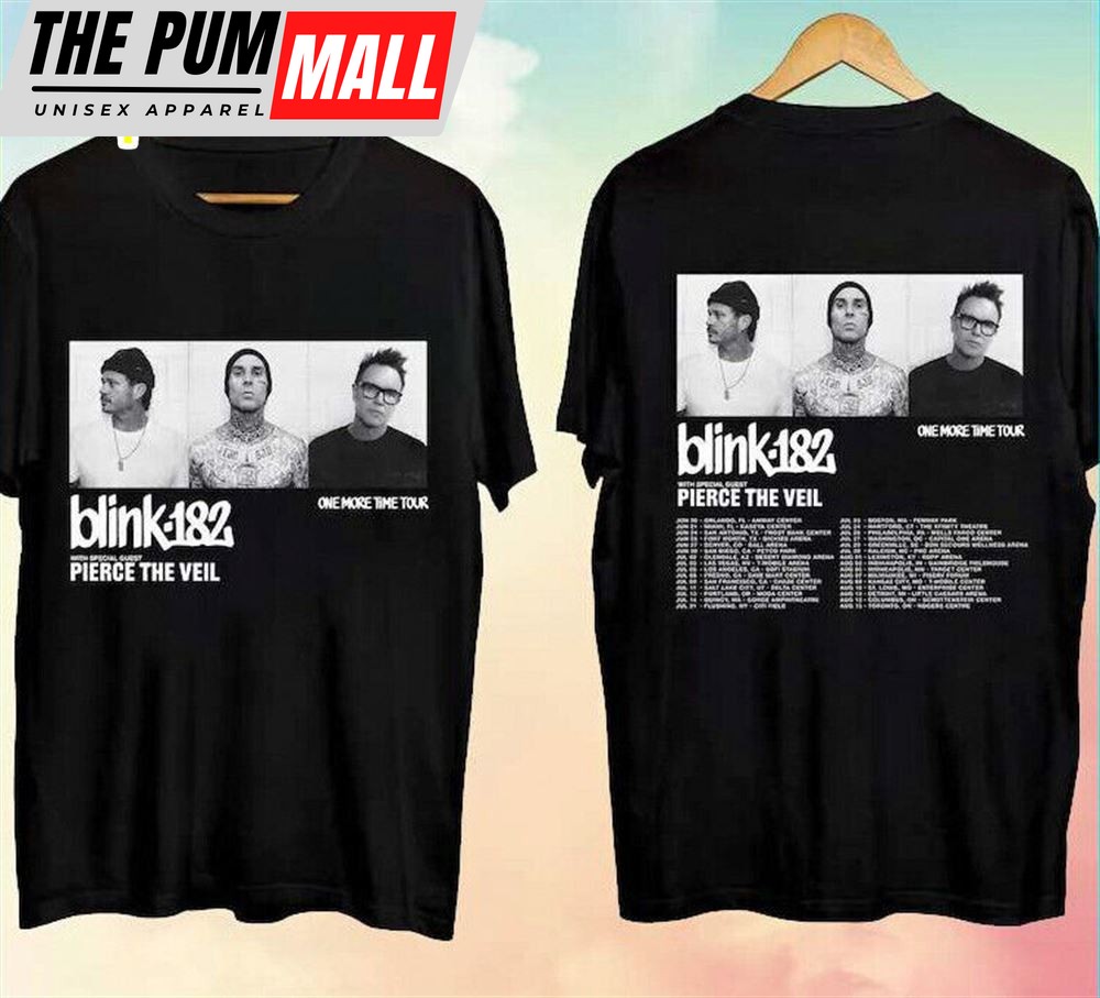 Blink 182 One More Time Tour 2024 With Pierce The Veil T-Shirt